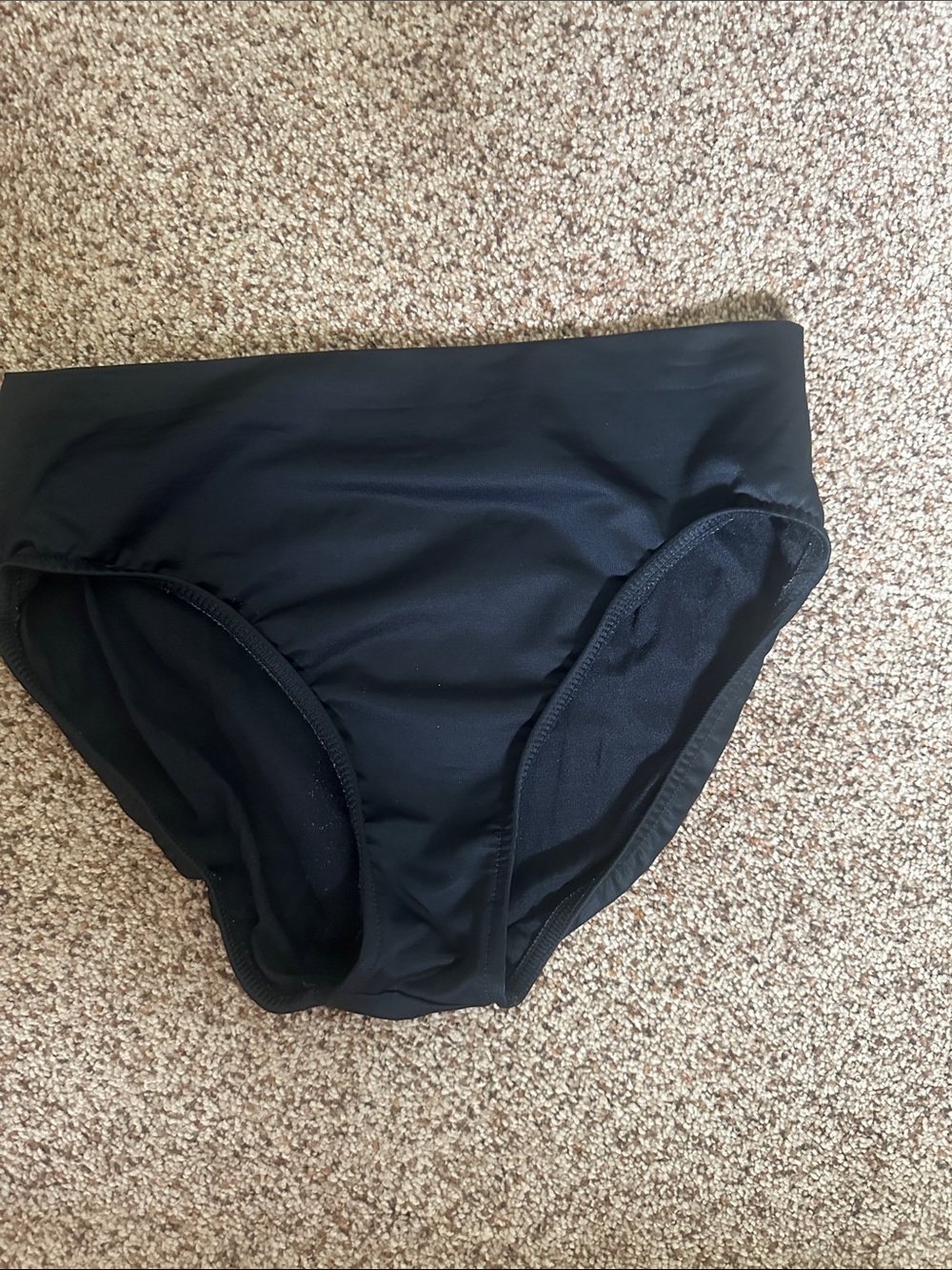 Women’s High-Waist Black Swim Bottom